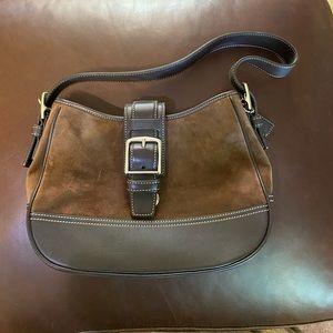 Coach Gently was send Suede Satchel
